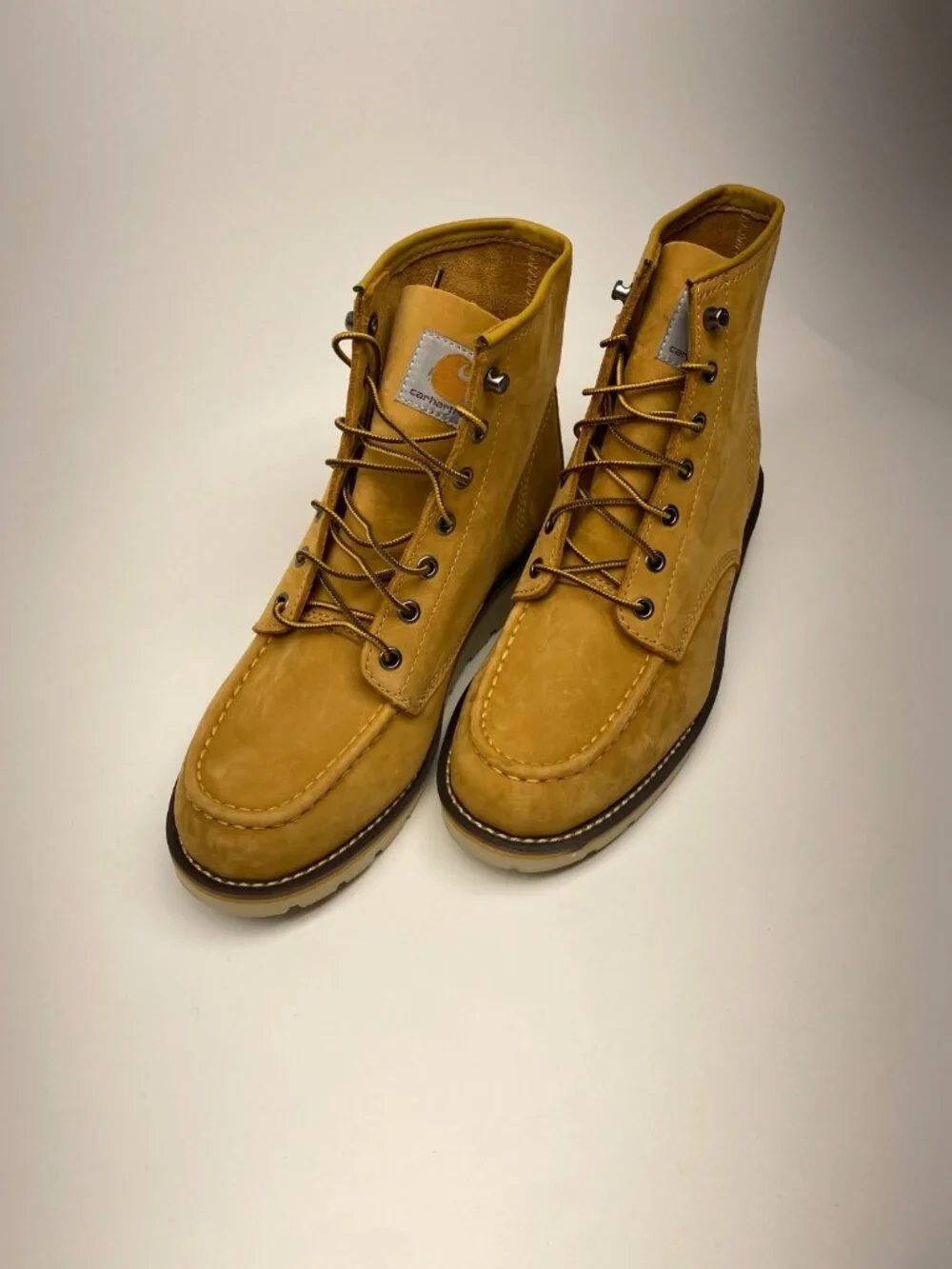 CARHARTT Men's Moc Wedge 6 Inch Work Boot Wheat FW6076 Sz 10